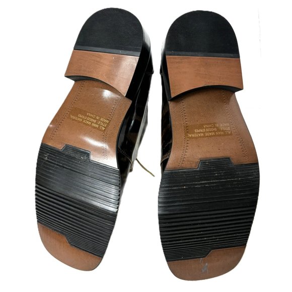 Vintage Tan Gold Zebra Oxford Formal Dress Shoe Rare OOAK NWOT - Picture 11 of 12